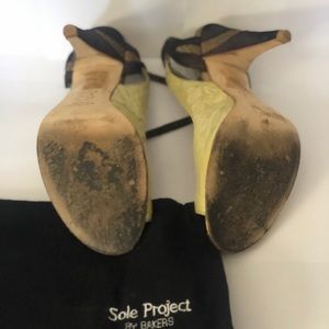 Brown and beige heels from Sole Project by Bakers